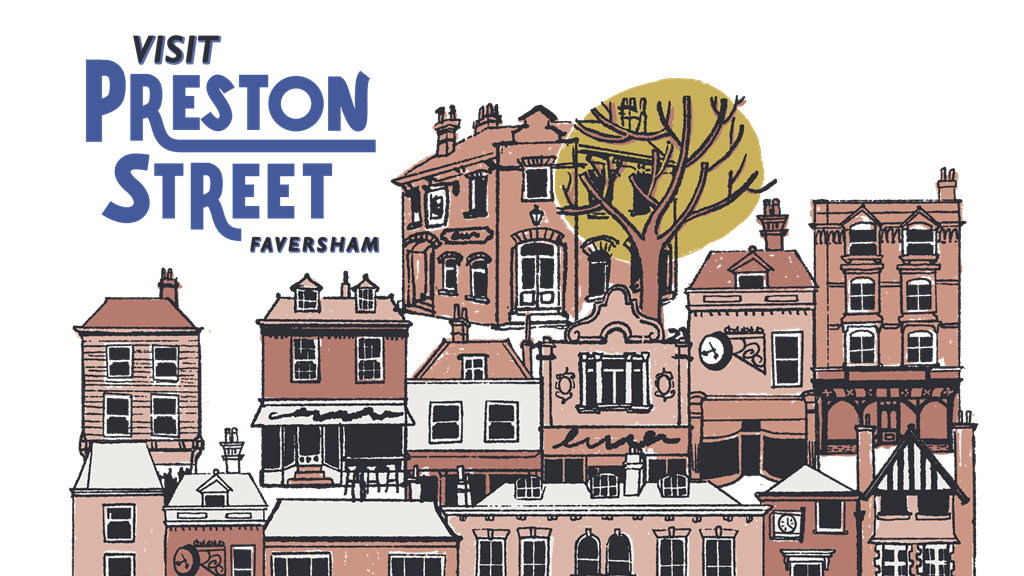 Visit Preston Street Illustration With Logo