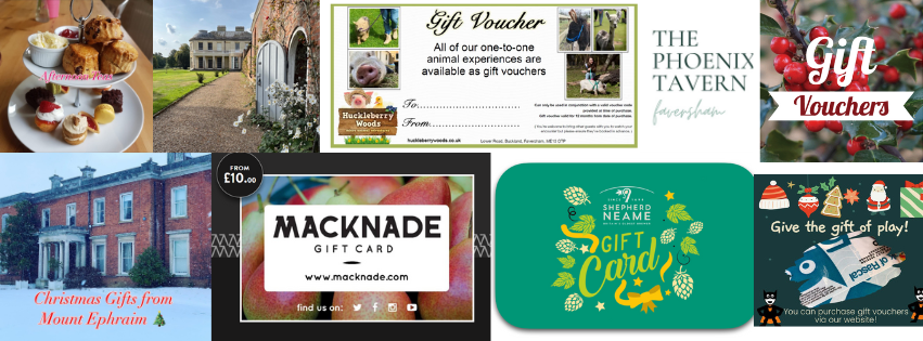 Faversham experiences gift vouchers