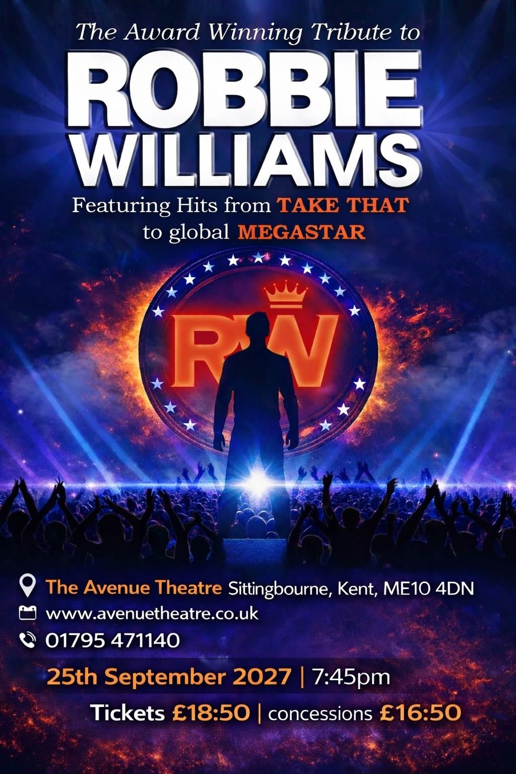Robbie Williams Tribute Show - MD Events