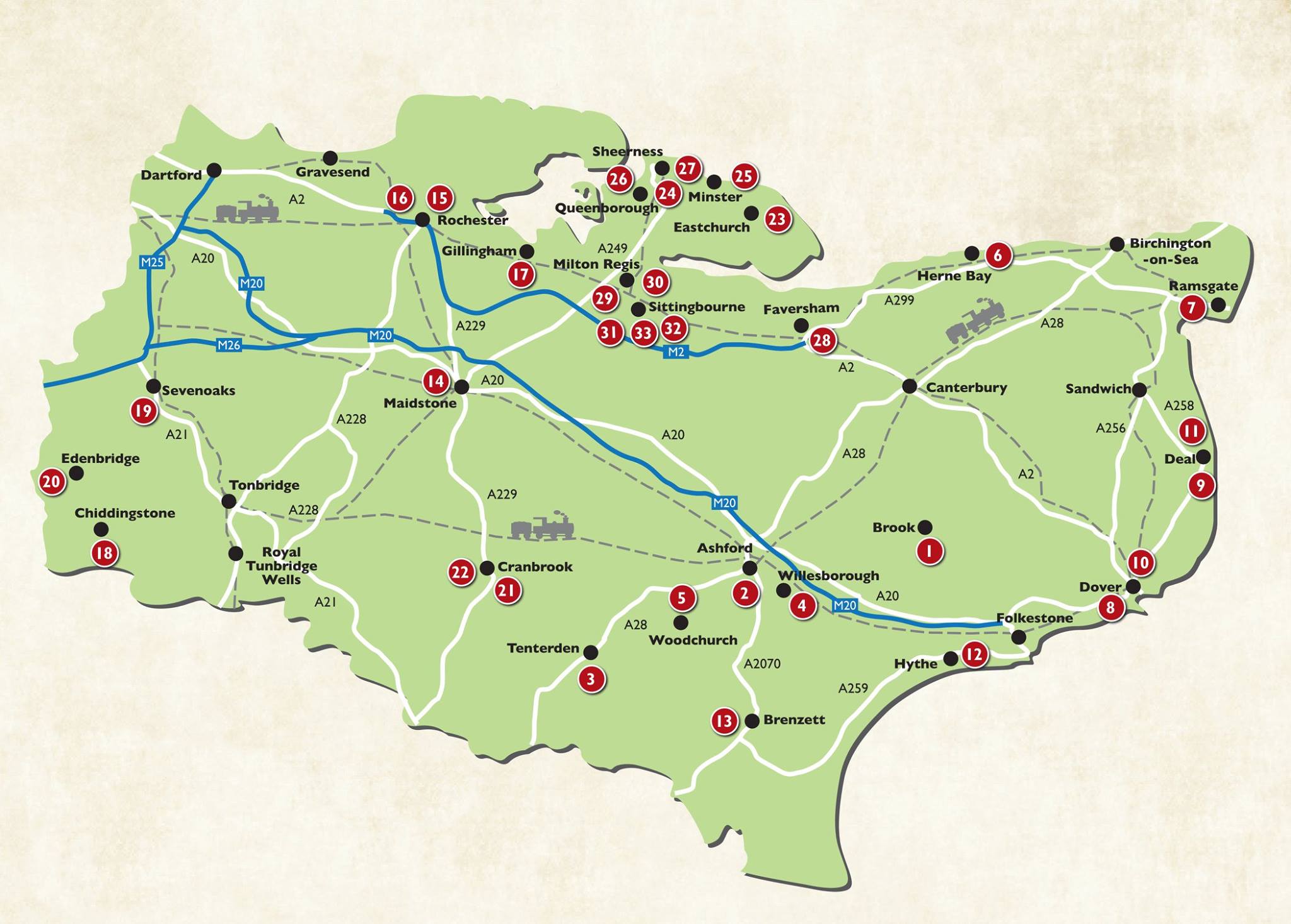 Wheels of Time Map 2018