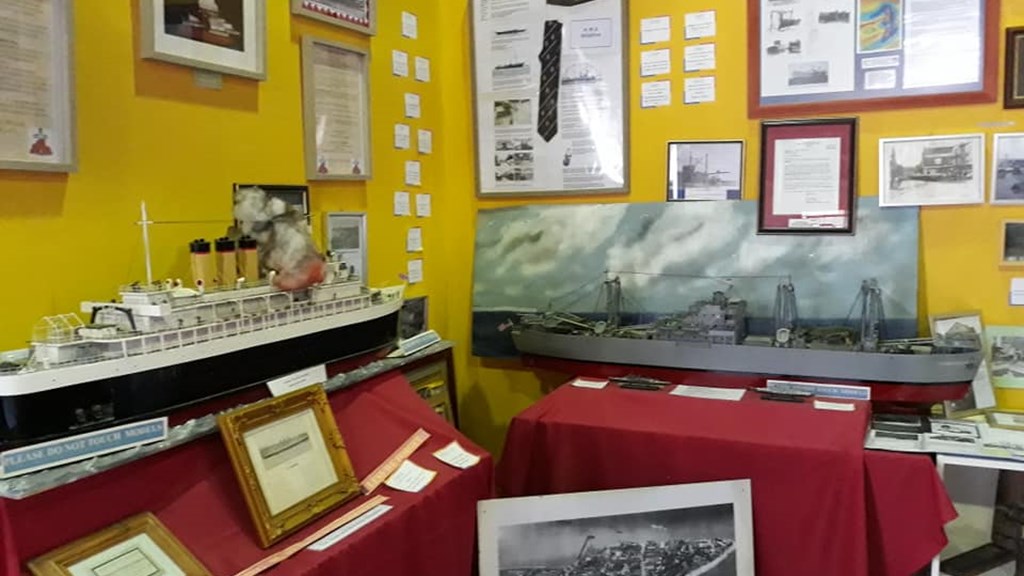 Blue Town Ships Exhibit