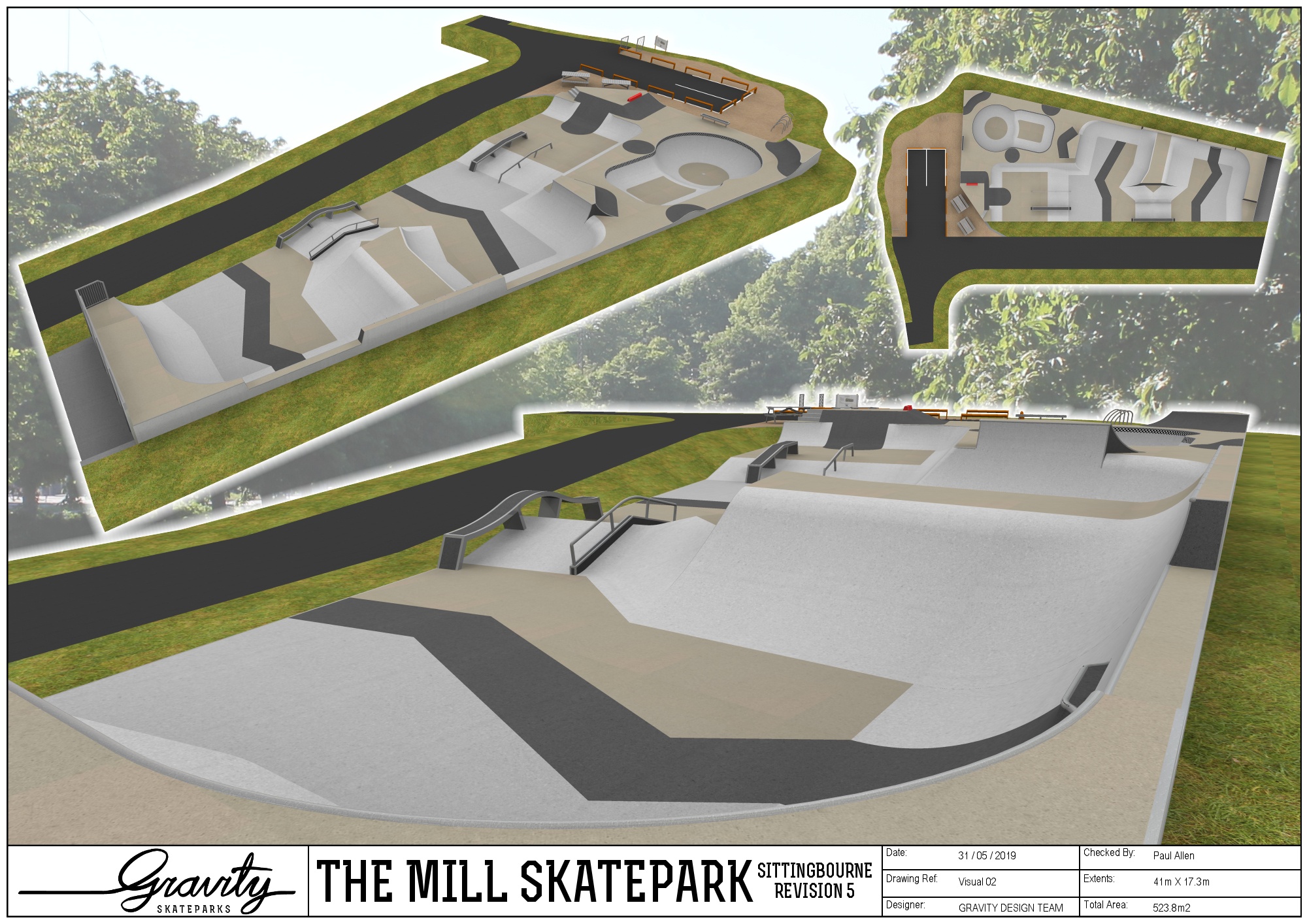 The Mill Skatepark Plans