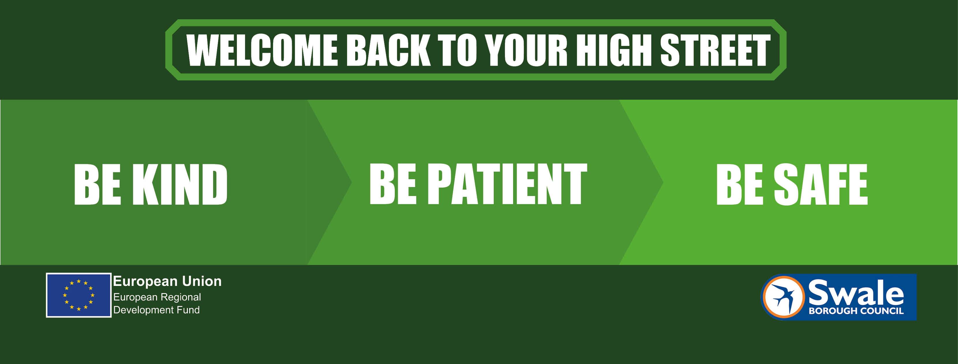 Welcome back to your high street banner