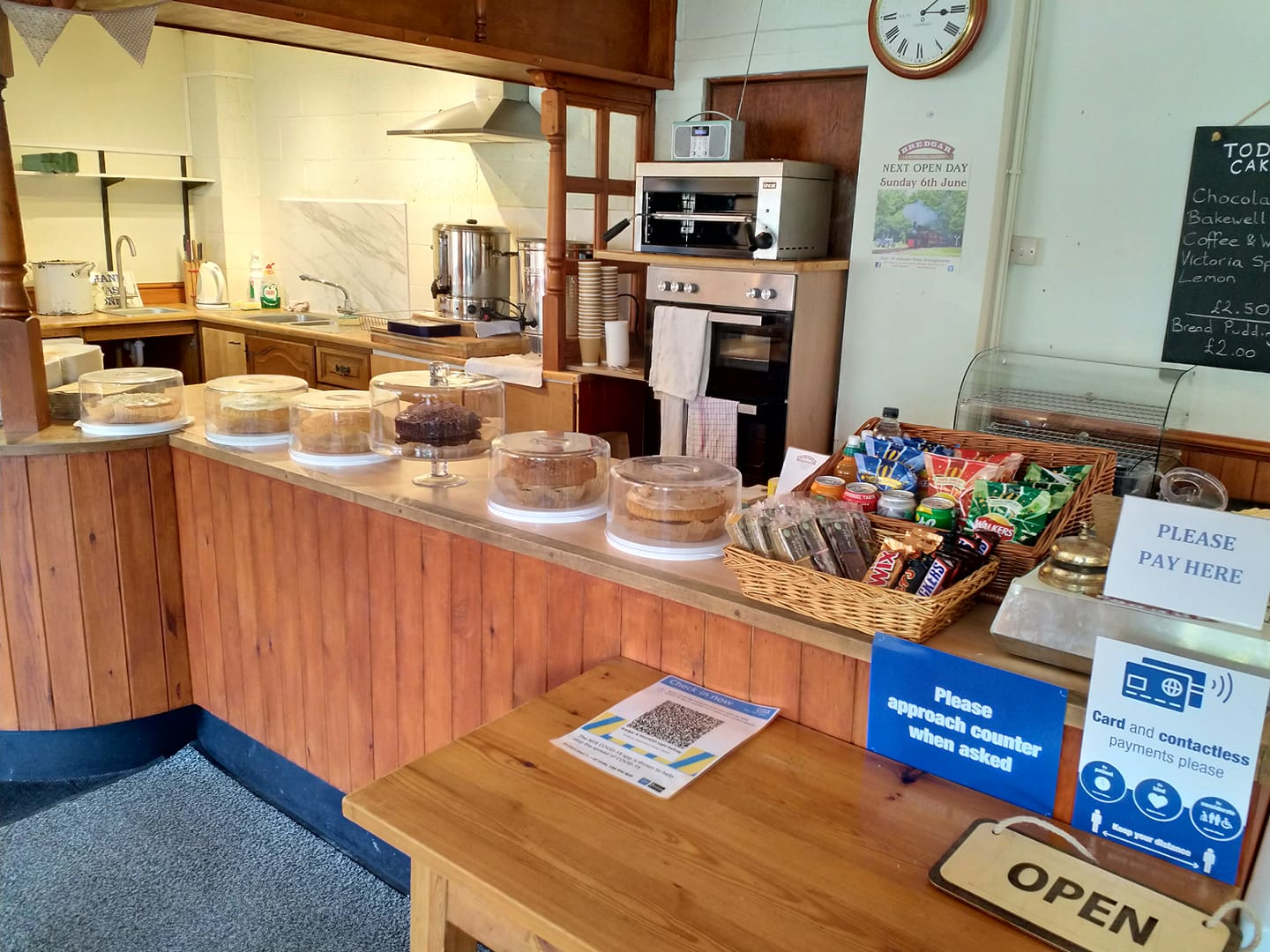 BWLR Tea Room Internal Image With Cakes