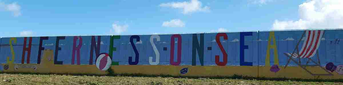 Sheerness On Sea Banner Beachfield Painted Wall May 2021 Taken By Martin Goodhew