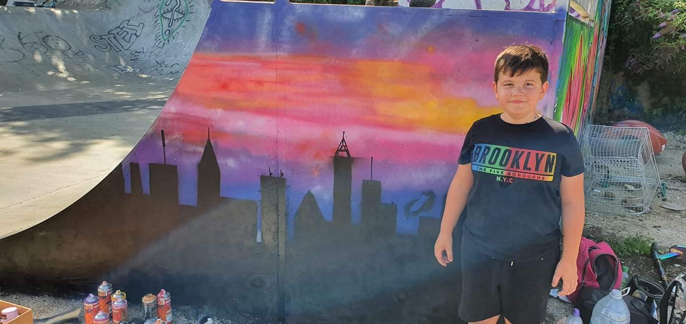 Skate Park SMSP Image 2 Night Sky And Boy