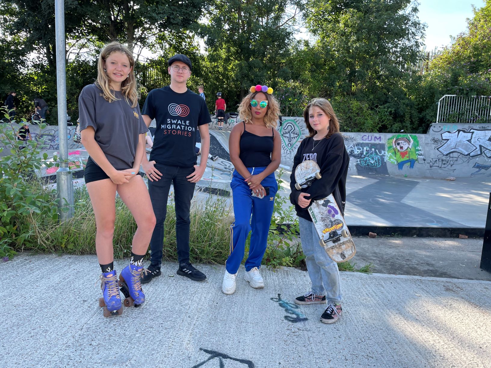 Skate Park Swale Migration Stories Project Tea Shhirt And Others In Park