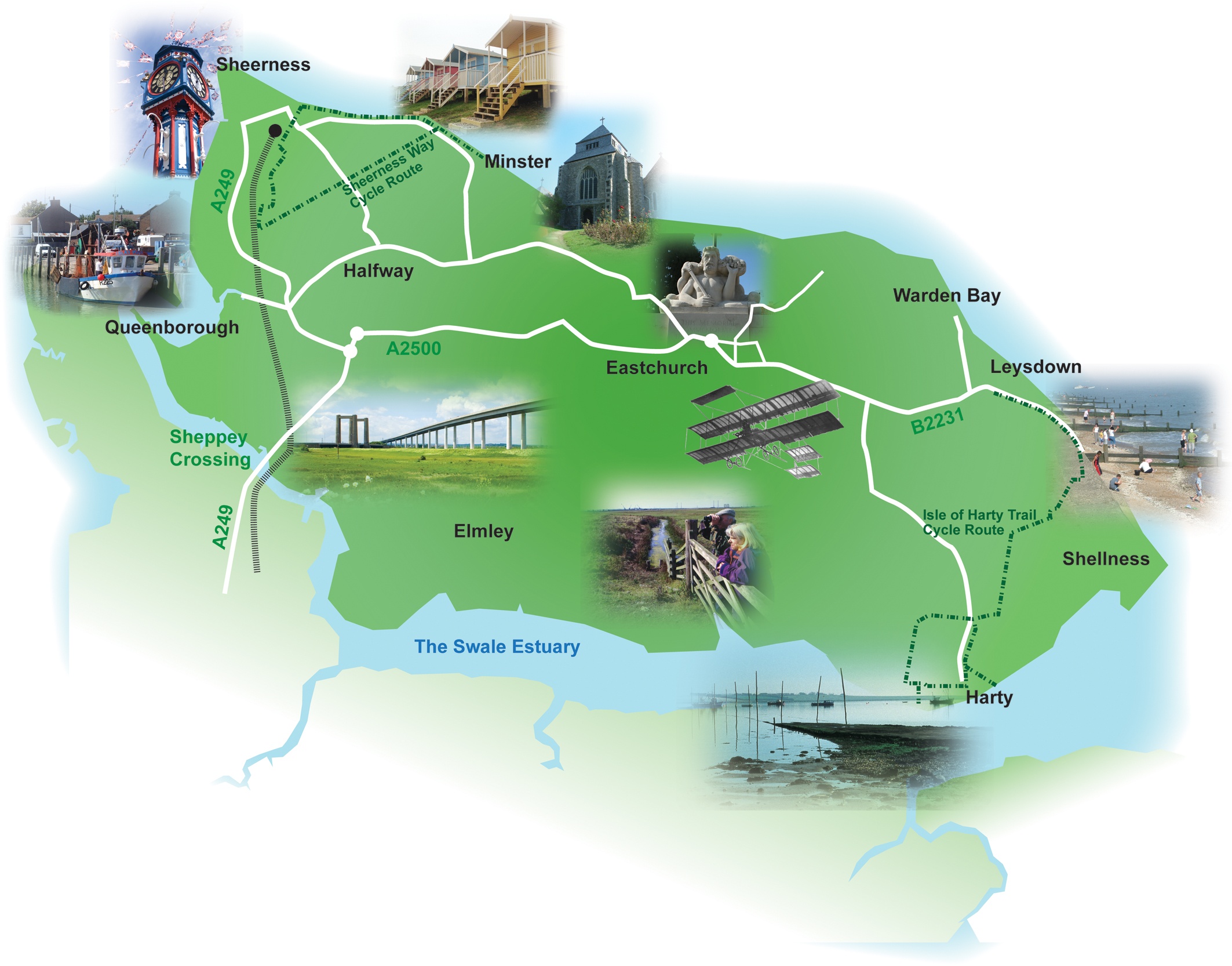 Isle of Sheppey Map