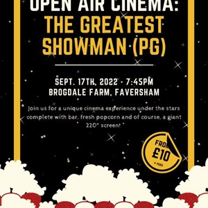 Greatest Showman Brogdale Roaming Cinema Poster 2022