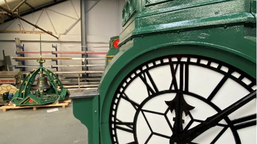 Clock Face And Top Of Clock Image