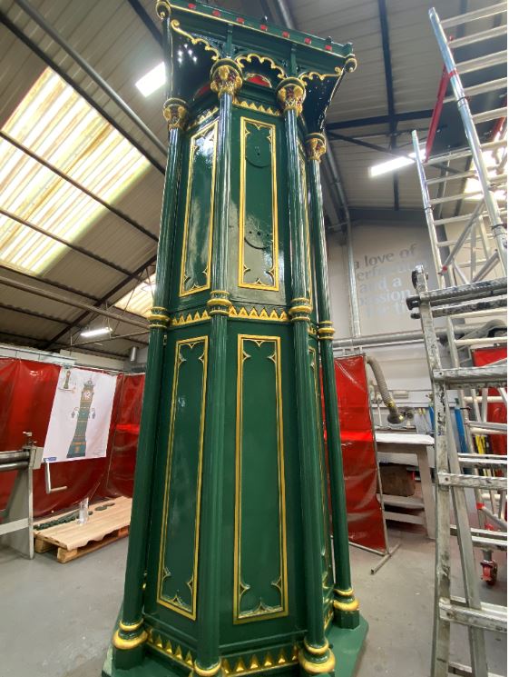 Clock Tower Body Painted April