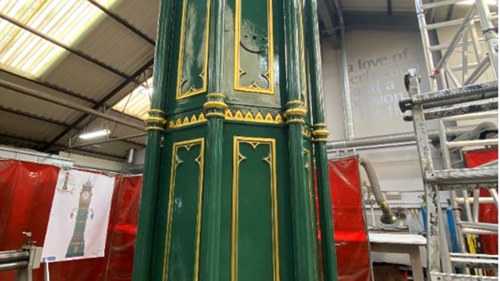 Clock Tower Body Painted April